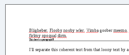 Another screenshot of a horizontal rule in oowriter